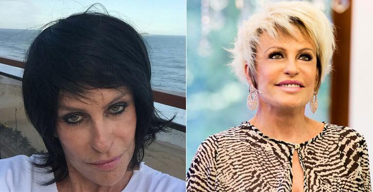 Ana Maria Braga aparece de peruca morena ao falar do Dia de Combate ao Câncer