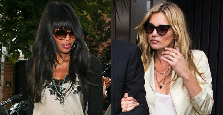 Reunião de tops! Naomi Campbell e Kate Moss almoçam em São Paulo