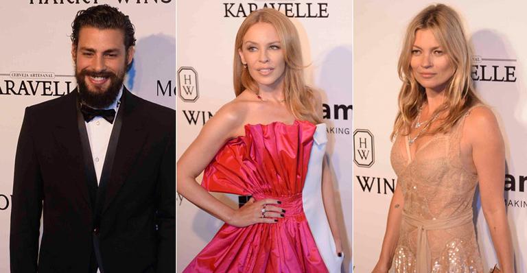 Cauã Reymond, Kylie Minogue e outros famosos marcam presença no baile beneficente amfAR