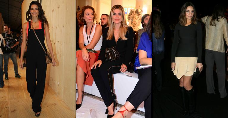 Famosos curtem o 3º dia de desfiles no SPFW