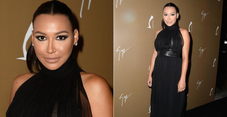 Naya Rivera exibe barriguinha de grávida em evento