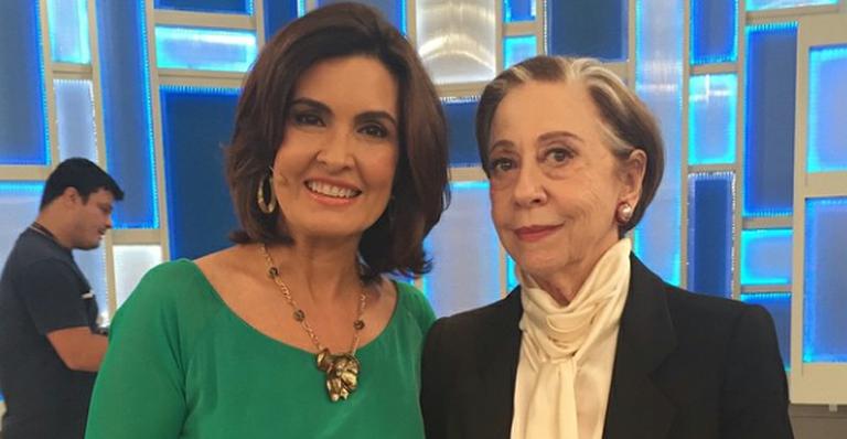 Fátima Bernardes grava ‘Babilônia’ com Fernanda Montenegro: ‘Que emoção’