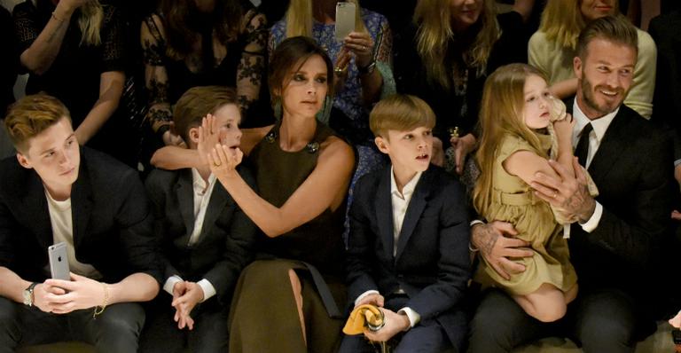 Família Beckham: presença fashion em evento da Burberry