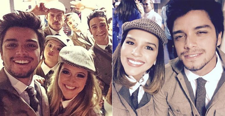 Famosos fazem selfies nos bastidores de show da Globo