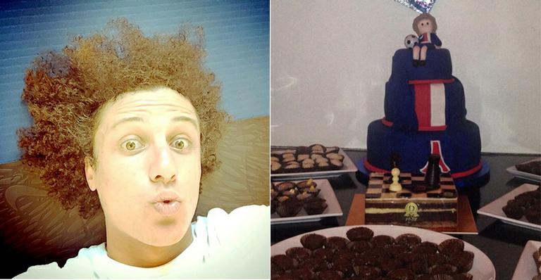 David Luiz ganha bolo personalizado em seu aniversário