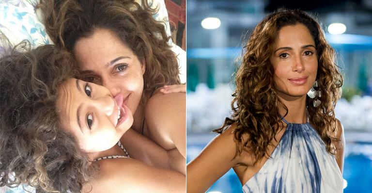 Camila Pitanga mostra chamego com a filha ao acordar