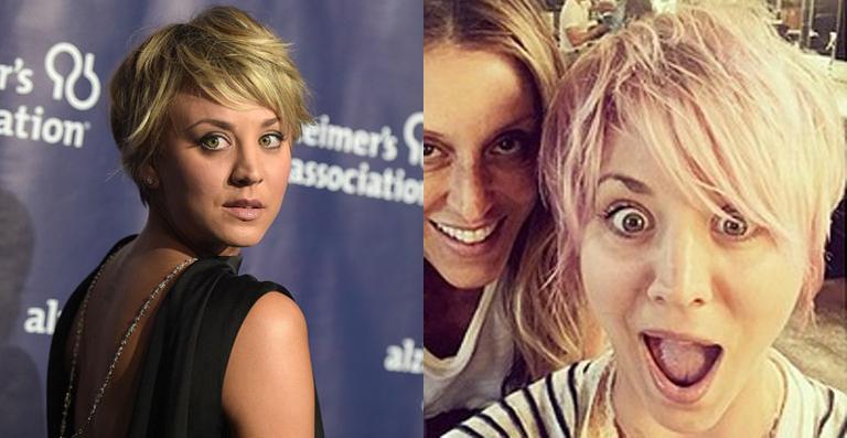 Kaley Cuoco pinta o cabelo de rosa: ‘Queria fazer isso há anos’