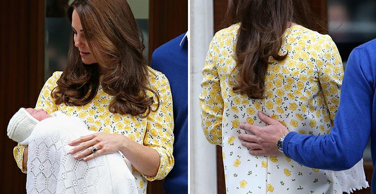 Kate Middleton repetiu sua estilista de confiança na apresentação de sua filha
