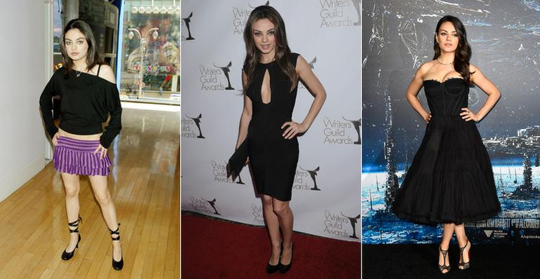 Que diferença! Veja a evolução no estilo da atriz Mila Kunis