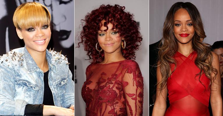 Em 10 anos, Rihanna mudou de cabelo 43 vezes. Veja seus diferentes visuais!