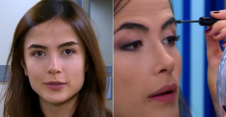 Em paz com as sobrancelhas, Maria Casadevall ensina truque para disfarçar falhas