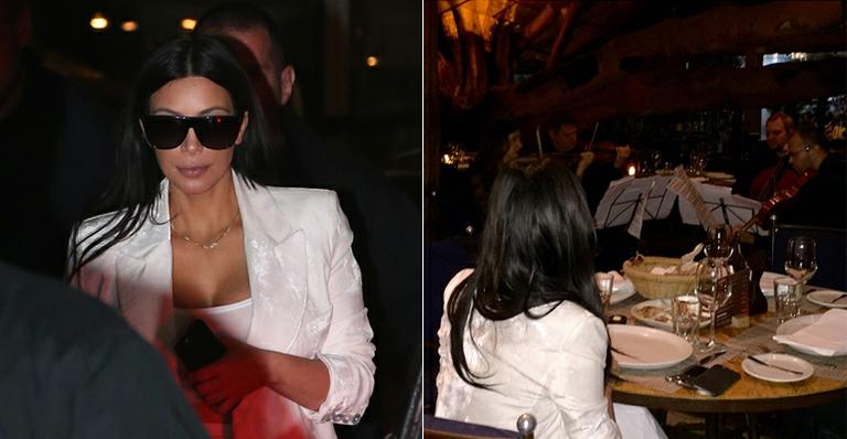 Kim Kardashian janta com amigas e ganha surpresa de Kanye West em São Paulo