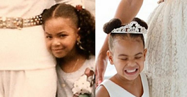 Beyoncé mostra semelhança com a filha, Blue Ivy
