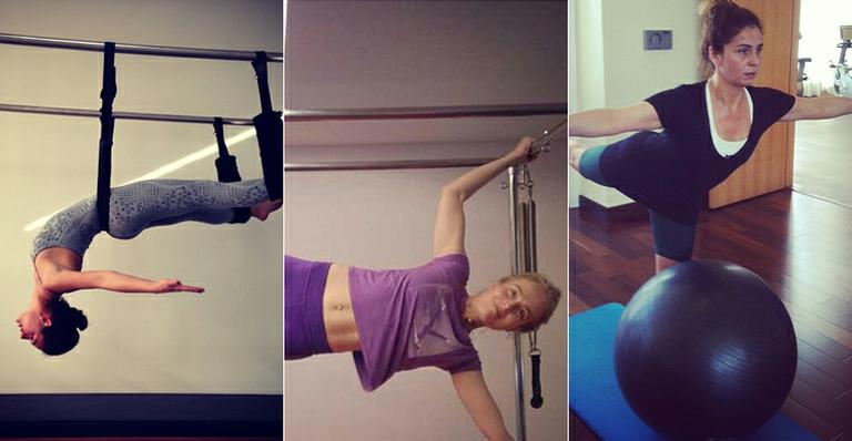 Veja as famosas que praticam pilates para manter a forma, como Isis Valverde