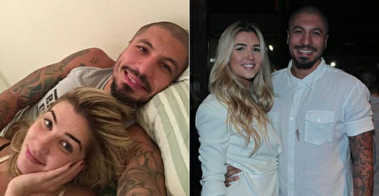 Na intimidade: Aline mostra foto com Fernando na cama