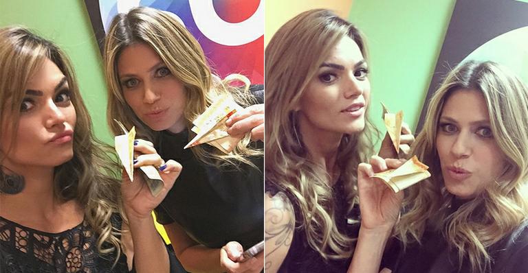 Kelly Key e Didi Wagner ganham aviõezinhos de Silvio Santos