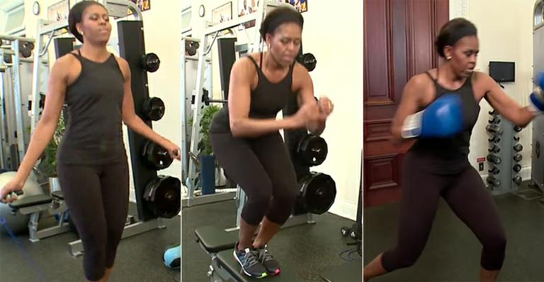 Em vídeo, Michelle Obama mostra cinco passos para manter a forma