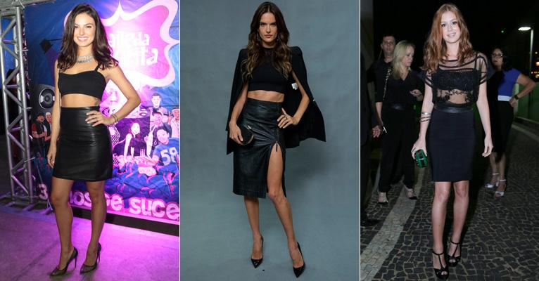 Looks total black são ideais para a balada! Veja 25 famosas que usam