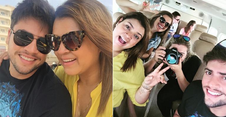 Preta Gil e Rodrigo Godoy passeiam de hidroavião em Dubai