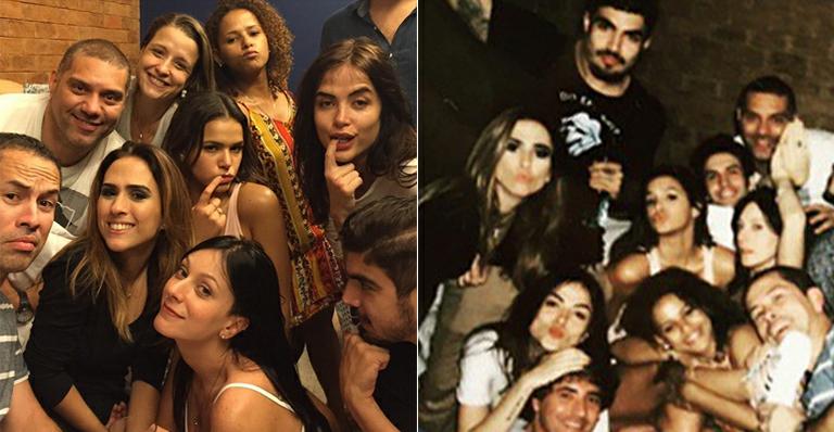 Tatá Werneck faz festa em casa com Bruna Marquezine e Caio Castro