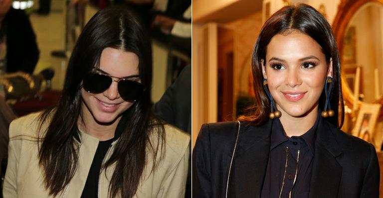Parecidas? Fãs comparam Kendall Jenner a Bruna Marquezine