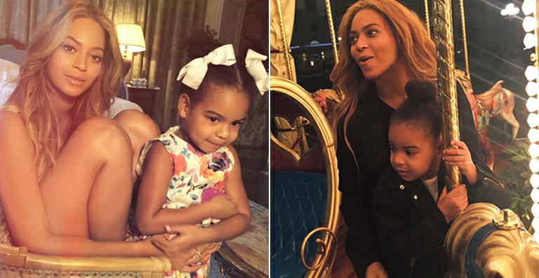 Beyoncé mostra fotos com a filha, Blue Ivy, durante viagem para a Itália