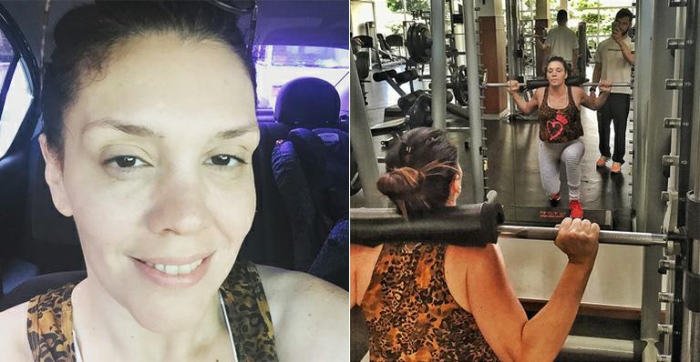 Após perder 25 quilos, Simony mostra treino na academia: ‘Até o chão’