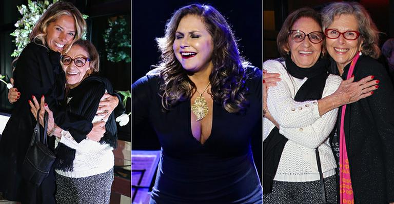 Fafá de Belém faz show e Irene Ravache e Adriane Galisteu tietam Laura Cardoso nos bastidores