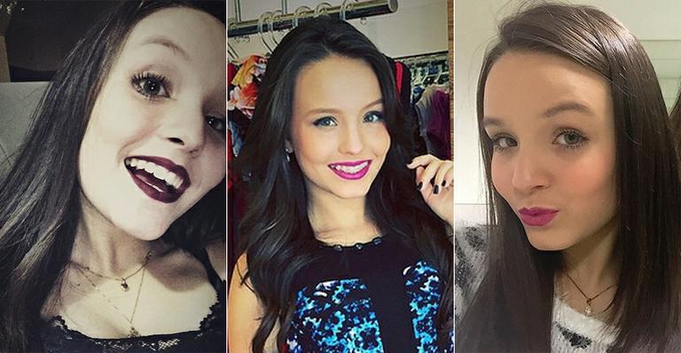 Larissa Manoela aposta em máscaras para cílios e batons de cores fortes; veja o estilo da adolescente
