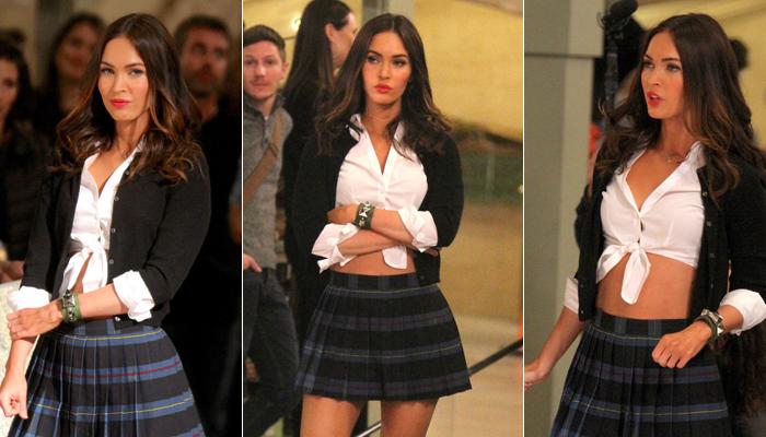 Megan Fox aparece vestida de colegial para novo filme. Veja!
