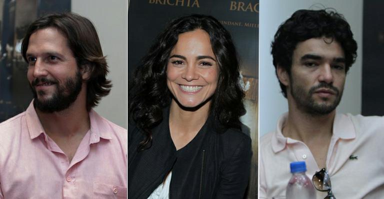 Sorridente, Alice Braga lança novo filme ao lado de Vladimir Brichta e Caio Blat
