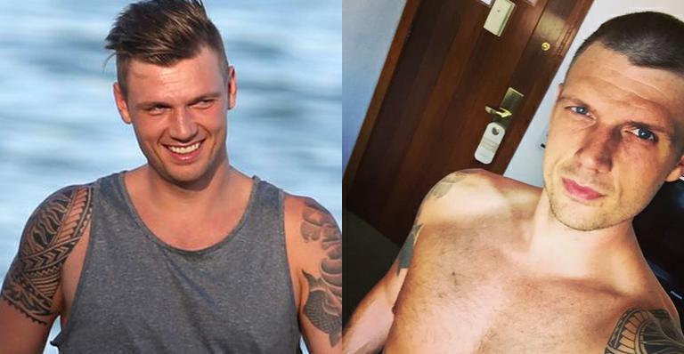 No Brasil, Nick Carter, dos ‘Backstreet Boys’, surpreende e raspa a cabeça! Veja a foto