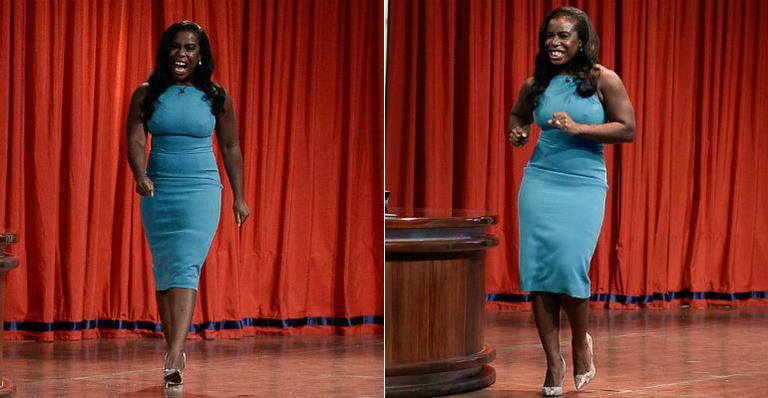 Uzo Aduba, da série ‘Orange is the New Black’, participa do programa de Danilo Gentili