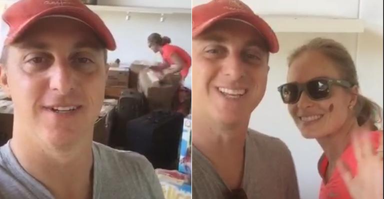 Luciano Huck e Angélica se divertem com coisas antigas da apresentadora