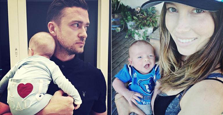 Justin Timberlake mostra foto fofa com o filho em seu primeiro Dia dos Pais