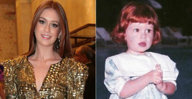 Mãe de Marina Ruy Barbosa abre o baú e mostra foto da filha ruivíssima na infância