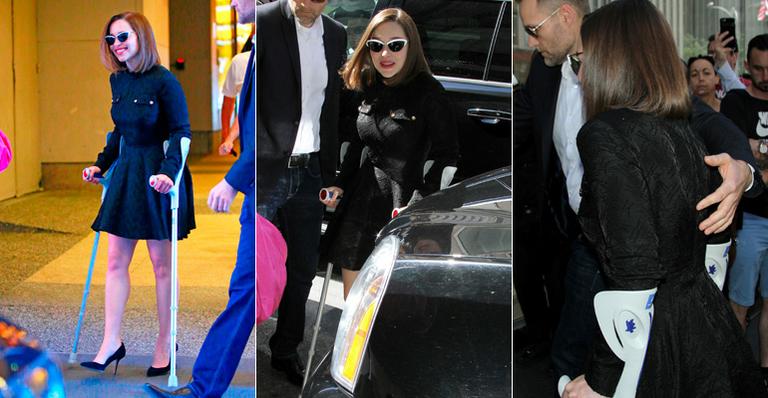 Emilia Clarke, a Daenerys de ‘Game of Thrones’, aparece de muletas