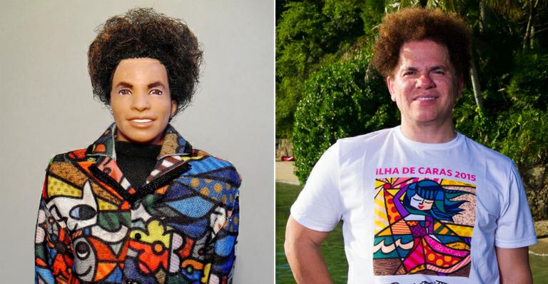 Artista cria boneco em homenagem a Romero Britto: “Sempre foi meu ídolo”