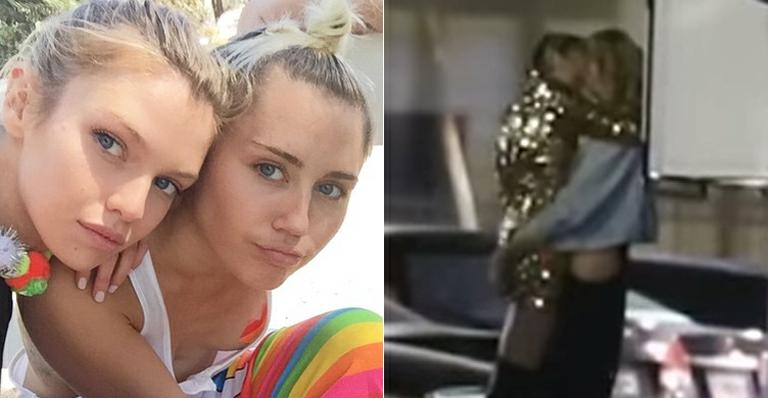 Miley Cyrus é vista aos beijos com a modelo Stella Maxwell; veja o vídeo