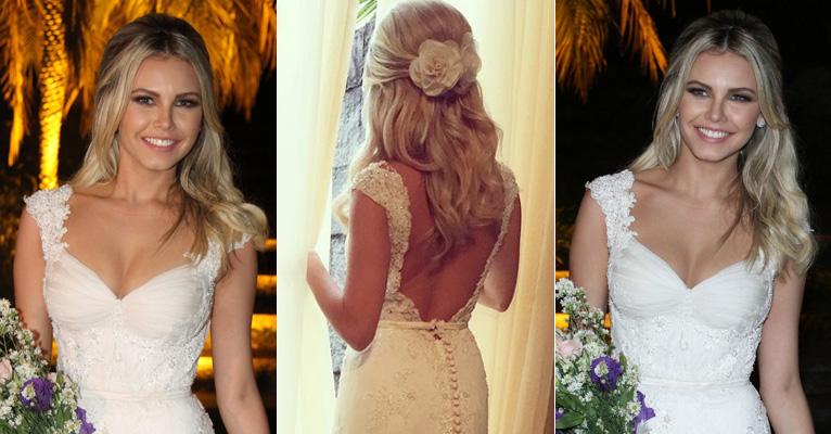 O passo a passo do penteado e da maquiagem de noiva de  Louise D’Tuani