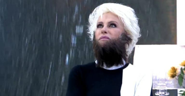 Ana Maria Braga surpreende e surge de barba no ‘Mais Você’