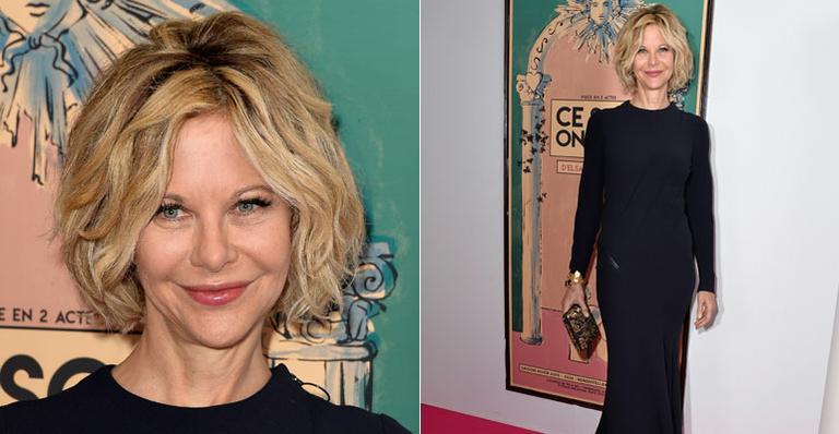Em rara aparição, Meg Ryan marca presença bem diferente na Paris Fashion Week
