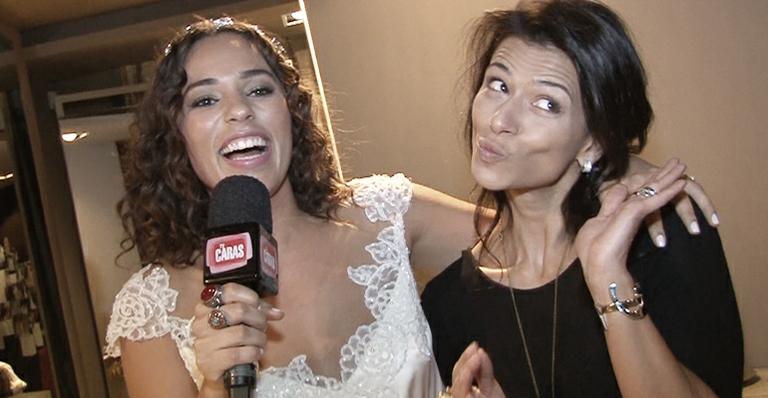 Roberta Almeida fala da criação de seu vestido de noiva