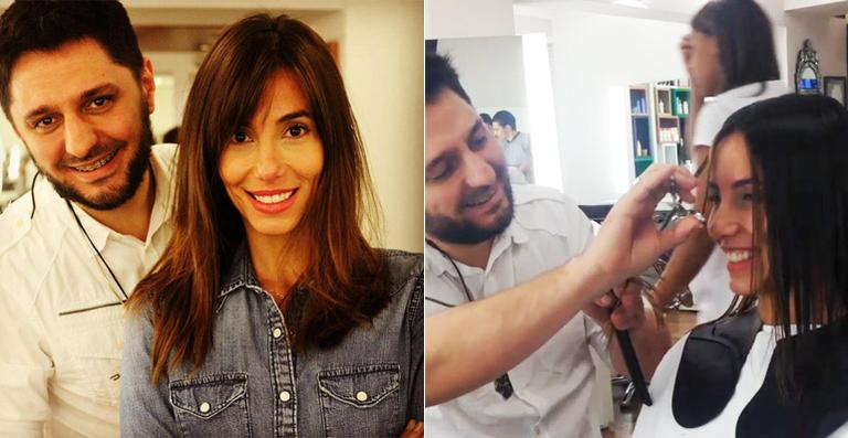 Tânia Khalill muda o visual e adere à franja
