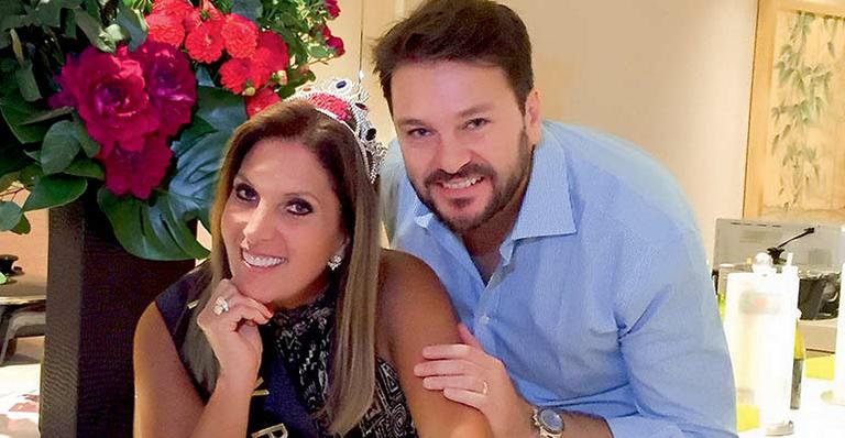 Lucilia Diniz e amado: celebração em Las Vegas