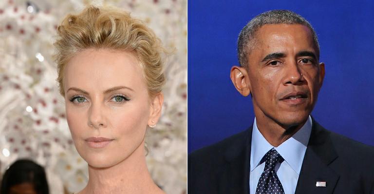 Charlize Theron diz que convidou Barack Obama para uma boate de striptease