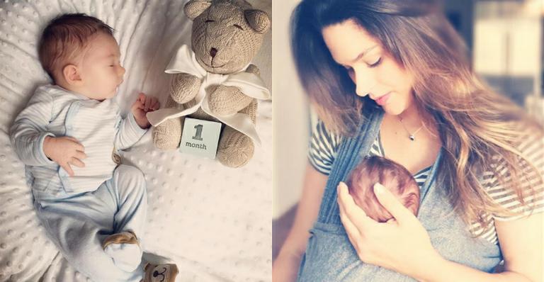 Fernanda Machado comemora primeiro mês do filho, Lucca: ‘Meu milagrinho’