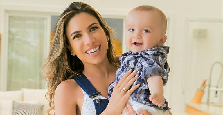 Pedro, filho de Patricia Abravanel, visita o vovô Silvio Santos na TV