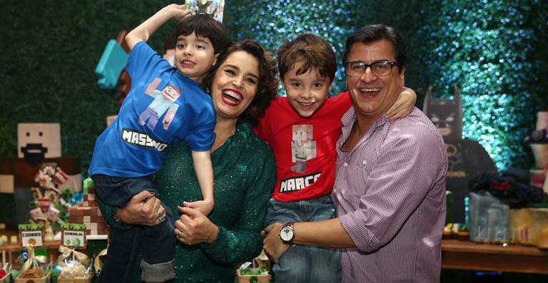 Suzy Rêgo faz festa de aniversário para seus gêmeos