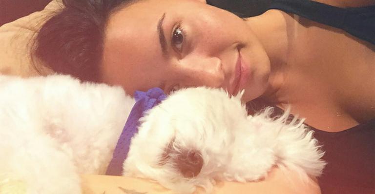 Demi Lovato lamenta a morte de seu cãozinho: ‘Com o coração partido’